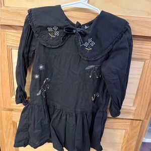 Old Navy Black Dress with Embroidery